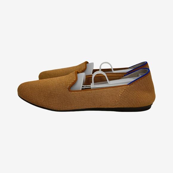 Rothy’s The Loafer Camel Brown Knit Flats Size 8 Sustainable Slip On Shoes - Picture 9 of 11